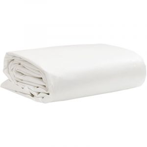 VidaXL Bâche, Couverture de Toit Résistante aux UV, Bâche de Protection pour Meuble de Jardin Remorque Voiture Extérieur, Blanc 4x6 m 650 g/m²
