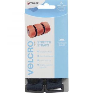 Sumex Bande auto-agrippante VELCRO VEL-EC60324 avec boucle partie velours et partie crochets (L x l) 680 mm x 25 mm noir 2 pc(s)