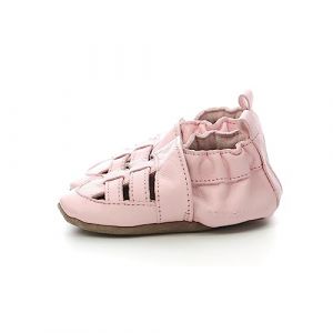 Image de Robeez Salomés Cuir tannage végétal Sandiz Veg Rose - Couleur Rose - Taille 25