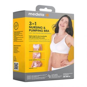Medela 3-in-1 Still- und Abpump-BH schwarz, Gr. S