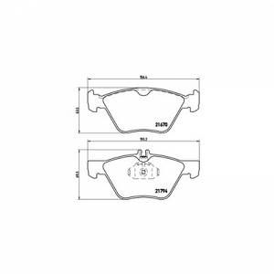 Brembo 4 plaquettes de frein P50026