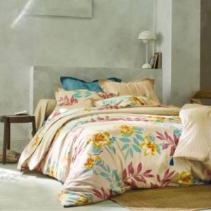 Image de Blanc des vosges Taie d'oreiller satin Tahiti