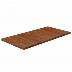 VidaXL Comptoir de salle de bain Marron foncé 100x50x2,5cm Bois traité