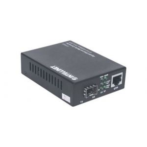 Intellinet 510493 convertisseur de Support réseau 1000 Mbit/s Noir