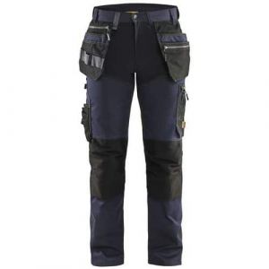 Blaklader Pantalon de travail artisan + stretch bleu marine/noir T46 - 159918608699C52