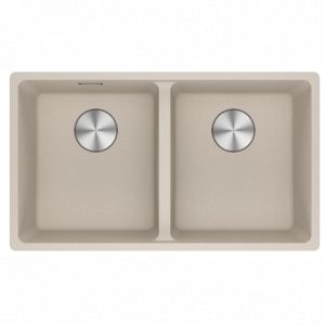 Franke Evier Maris Fragranit+ MRG120-35-35 - Caf&eacute; Cr&egrave;me - Vidage : Automatique