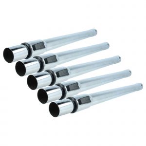 Vhbw 5x Tube d'aspirateur compatible avec Kärcher T12/1 eco!effiency, T 12/1 Adv aspirateur - raccord 35 mm, 60 - 97cm, noir / argenté
