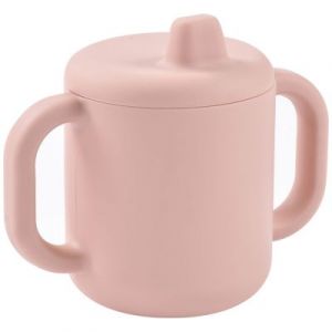 Beaba Tasse d'Apprentissage Bébé, Fonction Biberon/Tasse, 100% Silicone de Haute Qualité, Larges poignées, Facilite la prise en main, Ergonomique, Bec Souple, Barbapapa