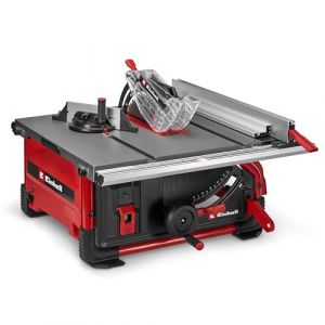 Einhell Scie circulaire sur table TE-TS 10 (2000 W, hauteur de coupe 89 mm, lame de Ø 254 mm, rallonge de table, butée d’angle, butée parallèle, poussoir, raccord pour aspirateur)