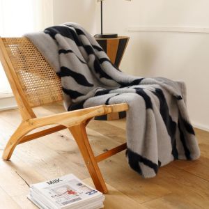 Plaid polyester ZEBRU - noir