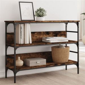 VidaXL Table console chêne fumé 100x32x75 cm bois d'ingénierie