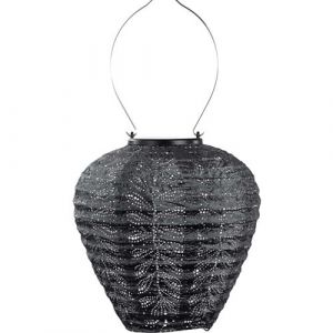 Lumiz - Lanterne solaire Balloon 20 cm Folia - Gris foncé