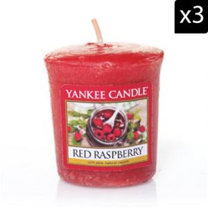 Image de Yankee Candle 1323190E Bougie Votive Framboise Rouge Combinaison Rouge 4,5 x 4,2 x 4,8 cm 49 g