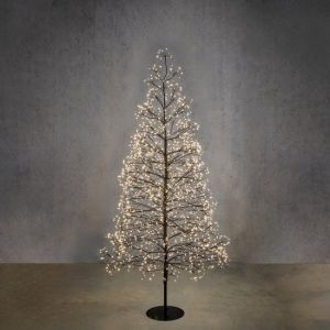Luca Lighting Arbre à lumière extérieur - H180 x Ø80 cm - Métal - Noir