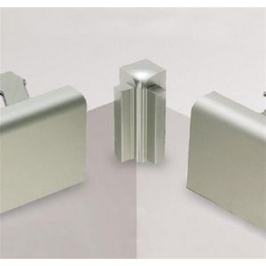 Angle rentrant 90 &deg; rondec step/i 90&deg; - Angle rentrant 90&deg; hauteur 12,5 mm alu anodis&eacute; bross&eacute; rondec step/i 90&deg; - Bois