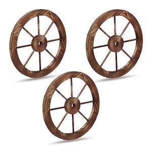 Relaxdays Roue décorative en Lot de 3