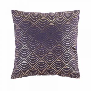 Image de Homemaison Coussin Déhoussable "Duchesse" 40x40cm Violet