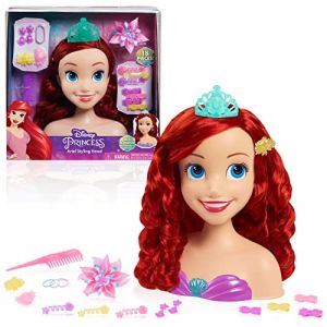 Tête de poupée Coiffure Princesse Disney Little Mermaid Ariel Ariel Coiffeur + accessoires