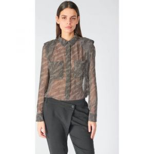 Le Temps des Cerises Chemise Chemise winny noire à motif animalier - Couleur EU S,EU M,EU L,EU XL,EU XS - Taille Noir