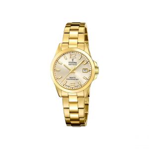 Montre femme Festina Swiss Made Classique - F20050-2 Bracelet Acier Dor&eacute;