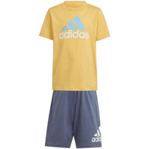 Adidas Ensemble T-shirt/Short Badge of Sport Enfant - Yellow, Yellow - Taille 6-7Y