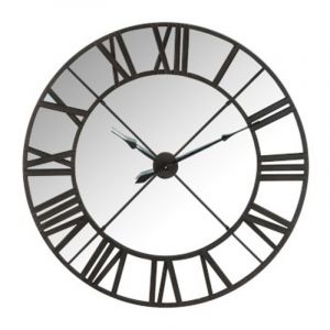 Image de Horloge Murale Miroir "Minuit" 122cm Noir Prix