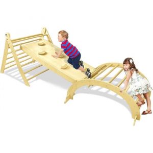 Ensemble 3en1 D'échafaudage À Grimper Triangle Pour Enfants,Triangle À Grimper,Indoor Outdoor, Pour Jeunes Enfants À Partir De 1 An