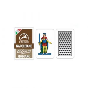 Modiano Cartes à Jouer Napoletane Marron Anniversaire 150 Ans