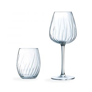 Cristal d'Arques Ensemble de 8 verres à pied et gobelets