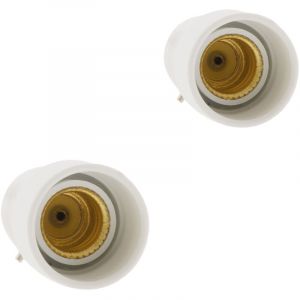 Zenitech Lot de 2 adaptateurs douille B22/E14