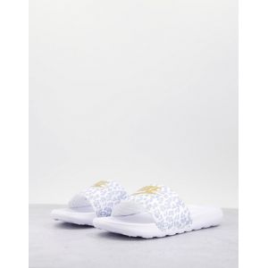 Nike Claquettes W VICTORI ONE SLIDE PRINT - Couleur 38,39,40 1/2,35 1/2,36 1/2 - Taille Blanc