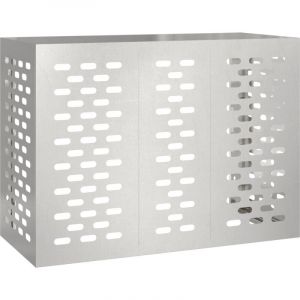 VidaXL Housse de climatiseur 110x50x80 cm Acier inoxydable
