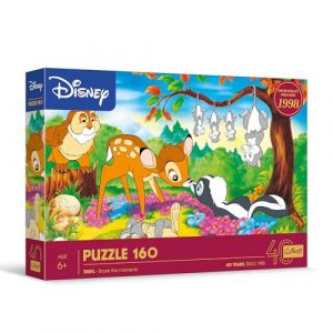 Trefl Disney, Bambi et Les Amis de la forêt - Puzzle 160 Pièces - Puzzle coloré avec Les Personnages du Dessin animé Bambi, Loisir pour Les Enfants à partir de 6 Ans