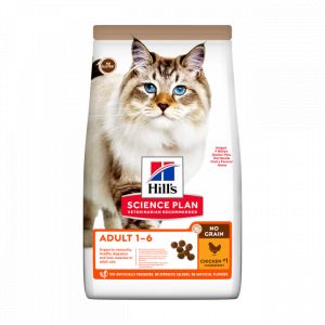 Hill's Croquettes No Grain sans céréales pour chat Adulte au poulet - Sac 1,5 kg