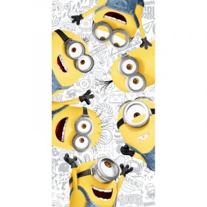 Jerry Fabrics Towel Minions 2 Friends beach towel 70 x 140 cm, 100% cotton