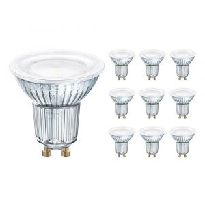 Osram Lot 10x Parathom Pro Spot LED GU10 PAR16 7.9W 650lm 120D - 930 Blanc Chaud | Meilleur rendu des couleurs - Dimmable - Équivalent 80W