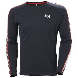 Helly Hansen Lifa Active Stripe Crew Baselayer AW21 - Marine} - XXL}, Marine}