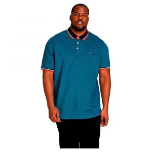 Jack & Jones Polo + en coton bleu avec logo à coupe droite PAULOS