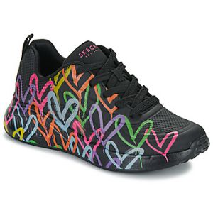 Skechers Baskets basses UNO LITE GOLDCROWN - HEART OF HEARTS Noir - Taille 37,38,39,40