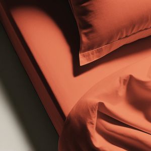 Drap-housse grand bonnet XL Coton Tertio -Tangerine