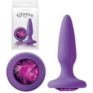 Image de NS Novelties Plug Anal Bijou Glams Mini Gem Violet