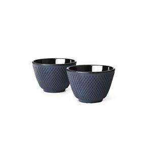 Image de Bredemeijer G004B Asia Xilin Set de 2 Tasses à Thé Fonte Bleu foncé G004B