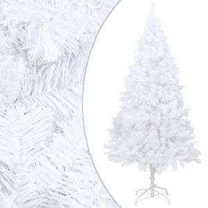 VidaXL Arbre de Noël artificiel avec branches épaisses Blanc 120cm PVC