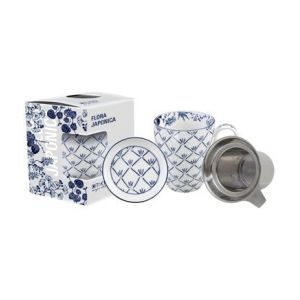 Image de Tokyo Design Studio Coffret 1 mug Flora Japonica écailles avec couvercle Blanc - Couleur Blanc - Taille TS