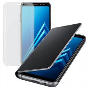 Samsung Etui Flip Neon Noir pour Galaxy A8