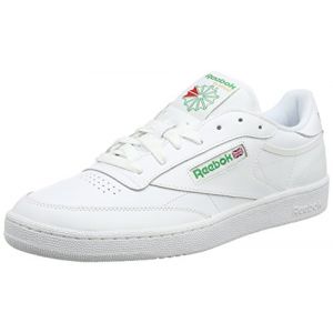 Image de Reebok Club C 85, Sneakers Basses Homme - Blanc (Intense-White/Green), 44.5 EU
