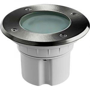 Heitronic Lampe de sol LED encastrable 9 W x LED intégrée N/A MESSINA 500148 acier inoxydable 1 pc(s)