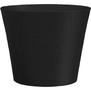 Garden id Pot De Fleurs - Green Care Sense Noir-Anthracite - 40 X 34 Cm - Garantie De 10 Ans - 100% Recyclé - Résistance Uv Et Gel