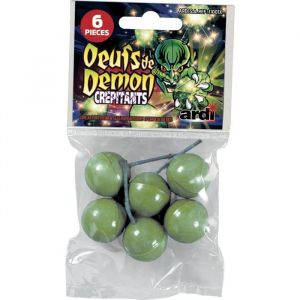 Pack de 18 ?ufs de DÉMON Crépitants Idéal pour Vos évènements Entre Amis Effet et Ambiance Festive