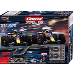 Carrera Digital 132 / Formula 1 Race of The Champions/Red Bull Racing RB20 M. Verstappen vs. S. P&eacute;rez / 7,3 m Racetrack/Wireless 2.0 / Up to 6 Drivers/Scale 1:32 Formula 1 Racetrack Set